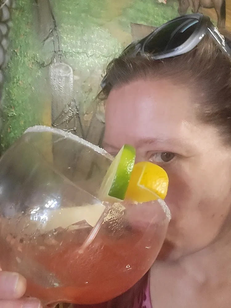 Strawberry Margarita on the Rocks